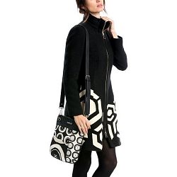 Desigual kabelka Bandolera Black and White